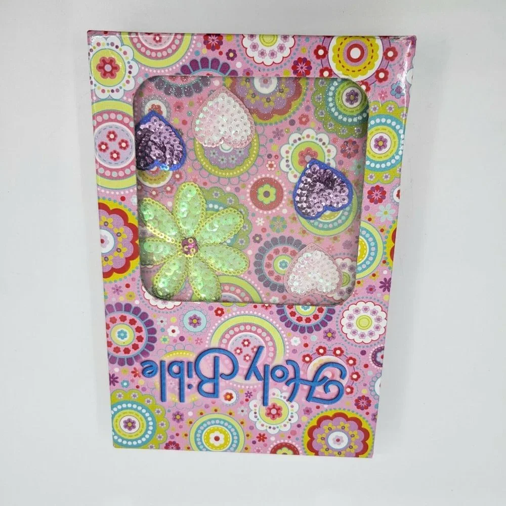 International Children's Bible Shiny Sequin Pink Colorful Holy Bible - Picture 2 of 10